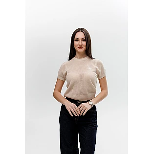 Футболка жіноча 594346 Бежева фото 2