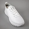 Кроссовки женские перфорация эко кожа 594390 Белые