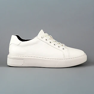 Кеды мужские кожаные 594525 Белые фото 1