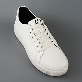 Кеды мужские кожаные 594525 Белые фото 2