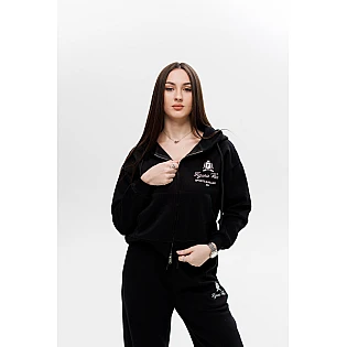 Костюм жіночий спортивний двонитка 594459 Чорний фото 1