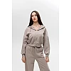 Жіночий спортивний костюм двонитка 594460 Бежевий