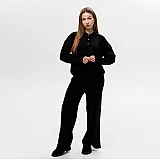 Трикотажний жіночий костюм, oversize 594412 Чорний