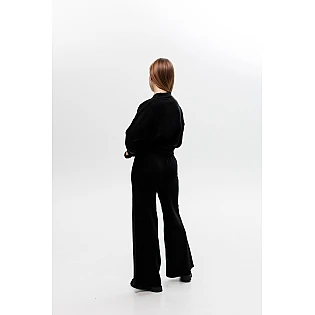 Женский трикотажный костюм, oversize 594412 Черный распродажа фото 2