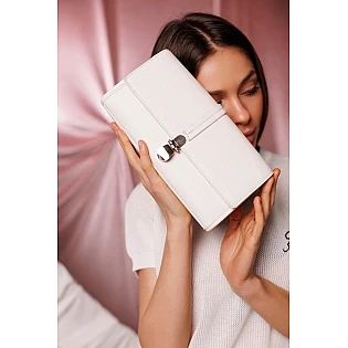 Женская Сумка-клатч кожа эко 594484 Белая фото 2