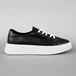 Кеди жіночі шкіряні 594552 Чорні фото 1