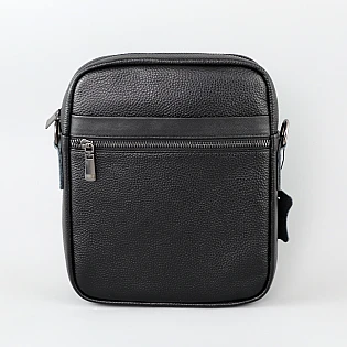 Сумка кожаная 594553 Черная фото 1