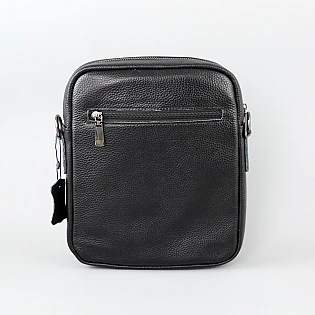 Сумка кожаная 594553 Черная фото 2