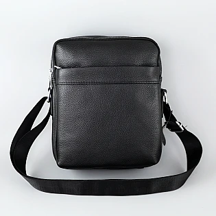 Сумка кожаная 594554 Черная фото 1