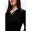 Жіночий светр-поло, 594383 Чорний розпродаж