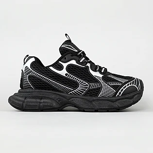 Кросівки жіночі замшеві сітка 594600 Чорні  фото 1