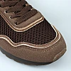 Кроссовки женские сетка 594602 Коричневые