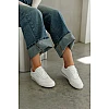 Кроссовки женские кожа 594595 Белые