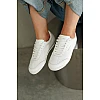 Кроссовки женские кожа 594595 Белые