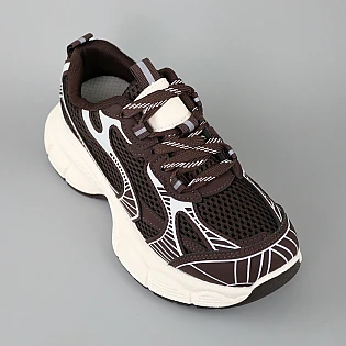 Кросівки жіночі замшеві сітка 594675 Шоколад фото 2