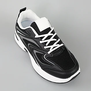 Кросівки жіночі замшеві сітка 594674 Чорні  фото 2