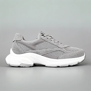 Кросівки жіночі сітка замша 594609 Сірі фото 1