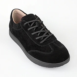 Кеды женские замшевые 594623 Черные фото 2