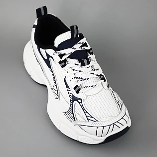 Кроссовки женские замшевые 594748 Белые с синим фото 2