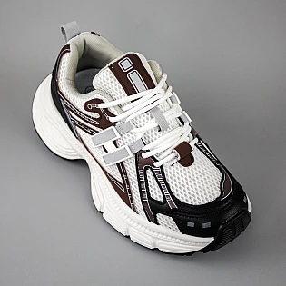 Кросівки жіночі 594749 Білі з коричневим фото 2