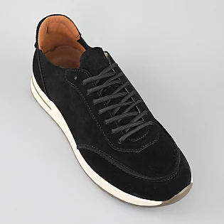 Кросівки чоловічі замшевіі 594152 Чорні фото 2