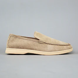 Лоферы мужские замшевые 594778 Бежевые фото 1