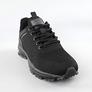 Кросівки чоловічі сітка 594658 Чорні фото 2