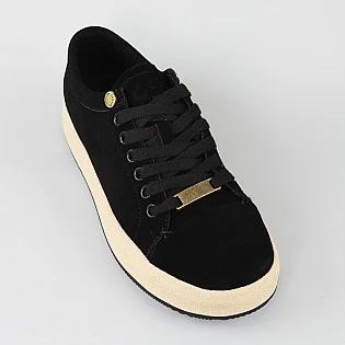 Кеди жіночі замшеві 594337 Чорні фото 2