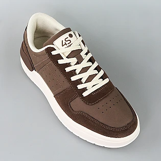 Кеди чоловічі замшеві з еко шкірою 594892 Шоколад фото 2