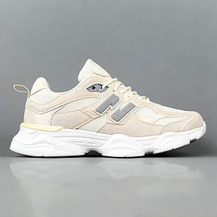 Кроссовки женские замшевые сетка 594873 Бежевые фото 1