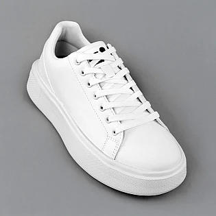 Кеды мужские экокожа 594916 Белые фото 2