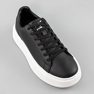 Кеды мужские эко кожа 594917 Черные фото 2