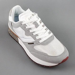 Кроссовки женские замшевые 594330 Белые Серые фото 2