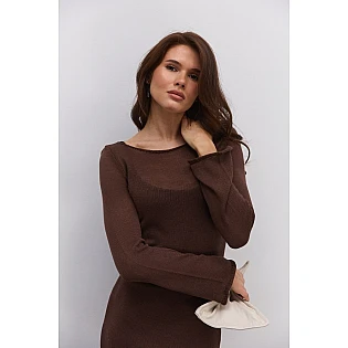 Комплект из двух длинных платьев 594951 Коричневый фото 2