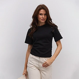 Женская футболка 594942 Черная фото 1