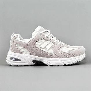 Кросівки чоловічі замшеві сітка 594973 Білі  фото 1