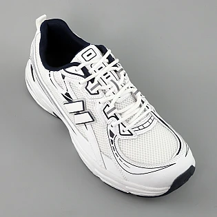 Кроссовки мужские сетка 594972 Белые с синим фото 2