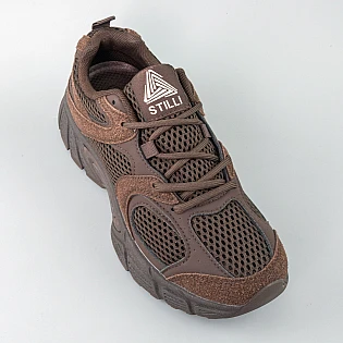 Кроссовки женские сетка 595073 Коричневый фото 2