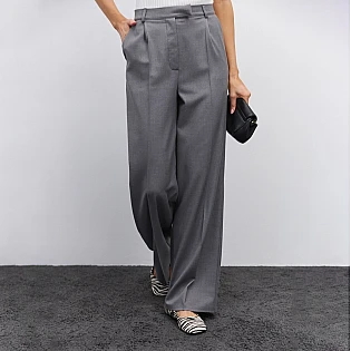 Брюки женские палаццо 594922 Серые фото 1