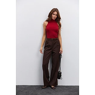 Брюки женские палаццо 594923 Шоколадные фото 2