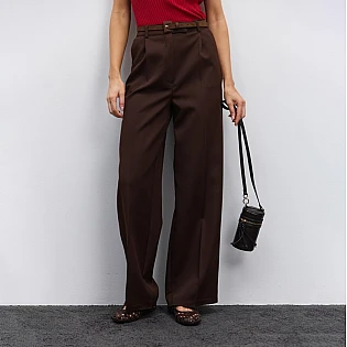 Брюки женские палаццо 594923 Шоколадные фото 1
