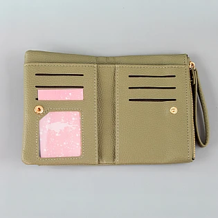 Кошелек женский 595028 Оливковый фото 2