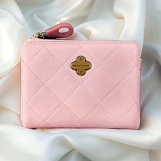 Маленький кошелек эко кожа 595050 Пудровый фото 1