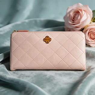 Кошелек кошелек эко кожа 595049 Пудровый фото 1