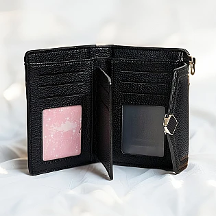 Кошелек женский экокожа 595020 Черный фото 2