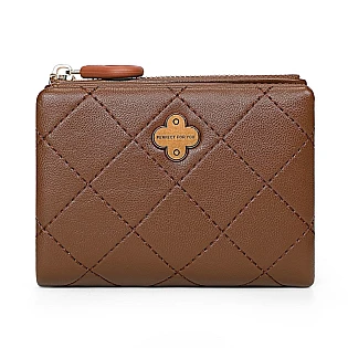 Маленький женский кошелек эко кожа 595051 Коричневый фото 2