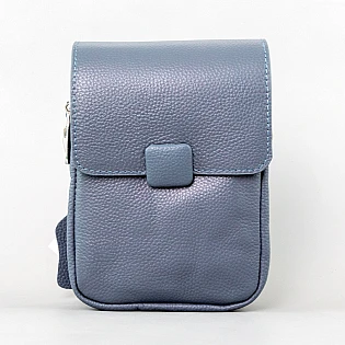 Женская сумка из эко кожи 595018 Голубой фото 2