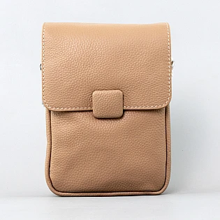 Женская сумка из эко кожи 595019 Бежевая фото 2