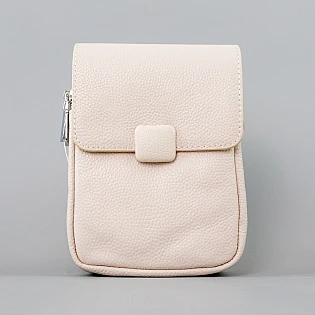 Женская сумка из эко кожи 595017 Цвет слоновая кость фото 2