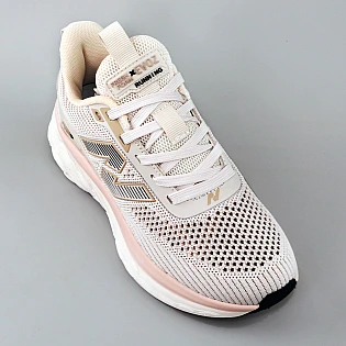 Кросівки жіночі сітка 595127 Бежеві з рожевим фото 2